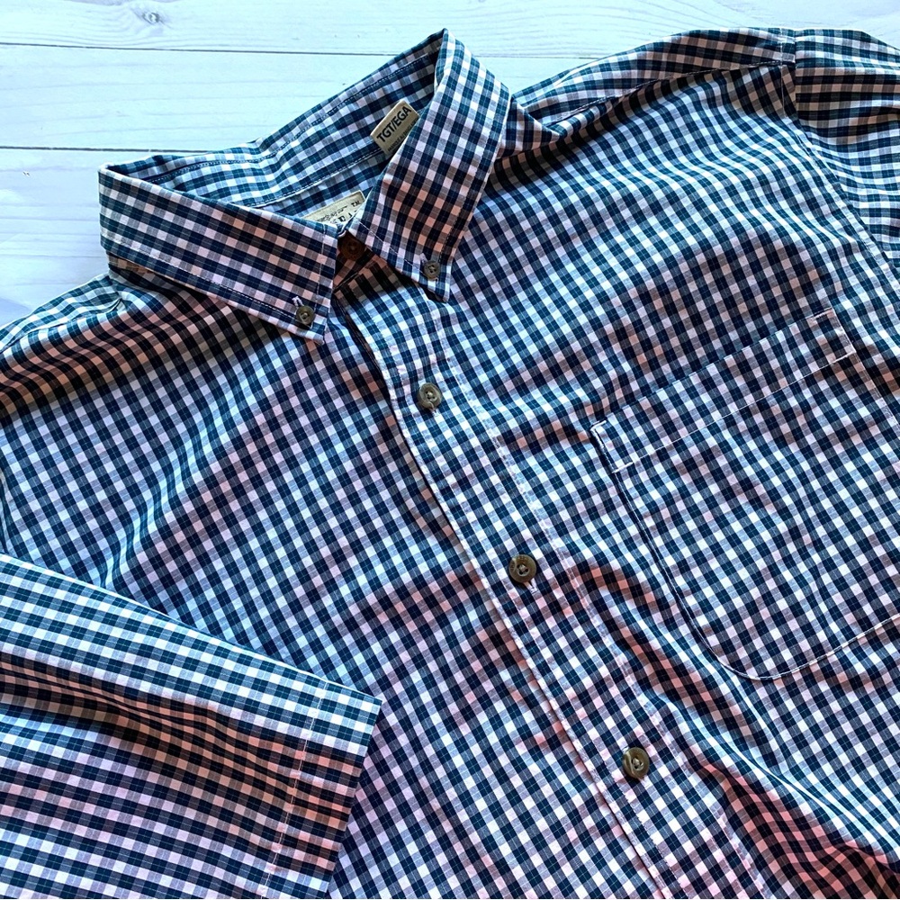 Men’s REDHEAD BRAND CO. Short Sleeve Button Down Collar Shirt Size XLT